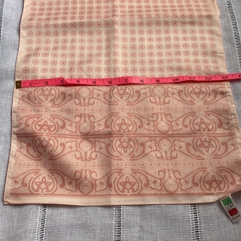 Glentex vintage Italian made scarf in soft pink.